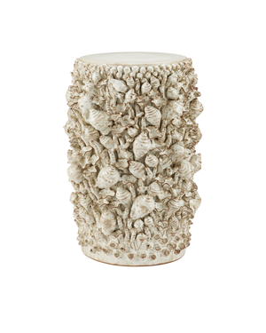 Corfu Ivory Accent Table | Currey & Co - 3000-0311