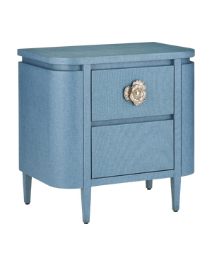 Briallen Blue Nightstand | Currey & Co - 3000-0342
