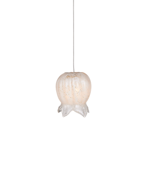 Polpo White 1-Light Round Multi-Drop Pendant | Currey & Co - 9000-1403