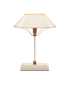 Currey & Co Daphne White Table Lamp | 6000-0702