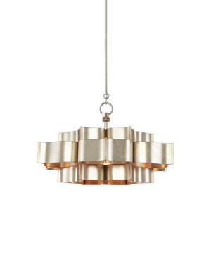 Currey & Co Grand Lotus Small Sliver Chandelier | 9000-0374