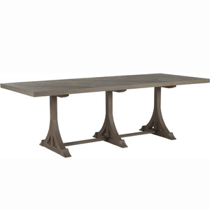 Adams Mindi Veneer Rectangle Trestle Dining Table - Vintage Gray | Gabriella White - SCH-167250