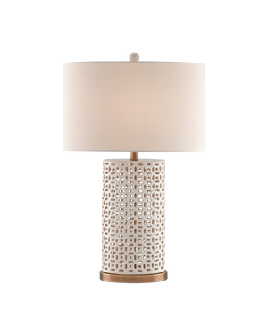 Currey & Co Bellemeade White Table Lamp | 6925
