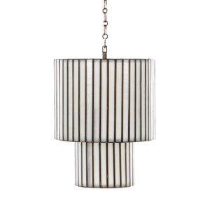 Fulbright Iron Brushed Brass Two-Tiered Pendant | Gabriella White - SCH-175018