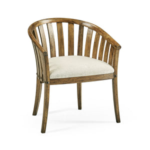 Casual Accents Medium Driftwood Tub Arm Chair | Jonathan Charles Furniture - 491047-AC-DTM-F400