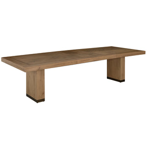Highland Oak Rectangle Legged Extension Dining Table - Dawn | Gabriella White - SCH-175974