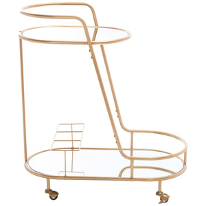 Safavieh Midas 2 Tier Oval Bar Cart , BCT8008