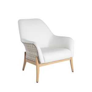 Palma N-Dura Resin Wicker Outdoor Lounge Chair - Natural/Linen Wicker | Summer Classics - 1399129