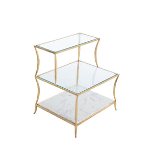 Hirsch Metal Rectangle Side Table | Gabriella White - SCH-170325