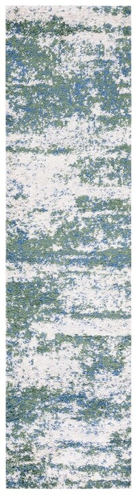 Safavieh Berber Shag 219 Rug, BER219 - GREEN / BEIGE