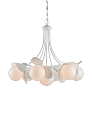 Effloresce White Chandelier | Currey & Co - 9000-1465