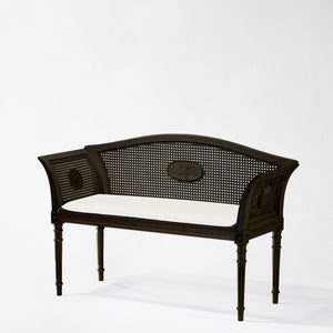 HEREDIA Black Bench | Decorative Crafts - GMT7-BA45