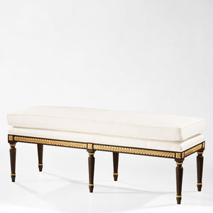 AMALIA Black Bench | Decorative Crafts