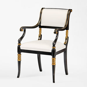 LUCIA Black Armchair | Decorative Crafts