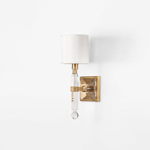 SOLA Crystal & Brass Sconce | Decorative Crafts - 8409