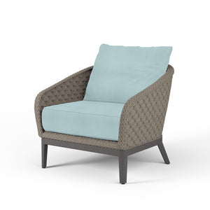 Marbella Club Chair - Sunbrella Fabric No Welt - Graphite Finish - SW4501-21