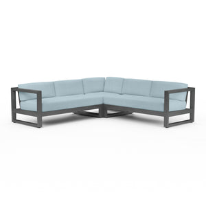 Redondo Sectional w/ Sunbrella Fabric - Slate Finish | Sunset West - SW3801-SEC