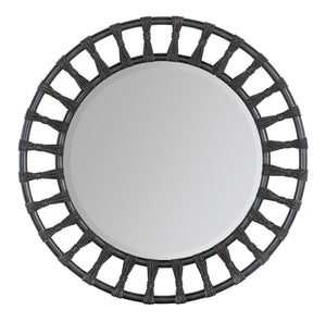 Retreat Pole Rattan Accent Mirror | Hooker - 6950-90005-99