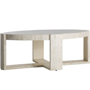 Kenzie Engineered Wood Oval Frame Coffee Table | Gabriella White - SCH-175121