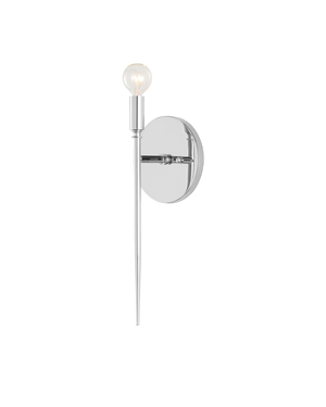 Bel Canto Nickel Wall Sconce | Currey & Co - 5800-0008