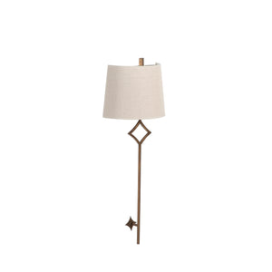 Theresa Metal Antique Gold Wall Sconce | Gabriella White - SCH-156090