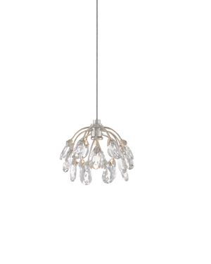 Currey & Co Crystal Bud 1-Light Round Multi-Drop Pendant | 9000-0667
