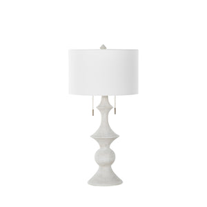 Radnor Linen Plaster Antique Brass Table Lamp | Gabriella White - SCH-175249