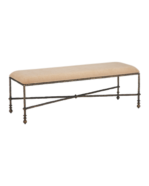 Fuso Bench, Fizz Champagne | Currey & Co - 7000-1272