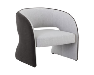 Rosalia Lounge Chair - Mina Light Grey / Meg Ash | Sunpan Furniture - 109584