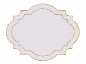 Nantucket Periwinkle & Gold Placemat & Napkin