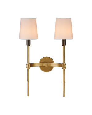 Grigsby Double-Light Wall Sconce | Currey & Co - 5000-0320