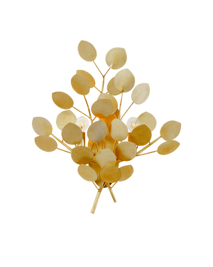 Lunaria Gold Wall Sconce | Currey & Co - 5000-0305