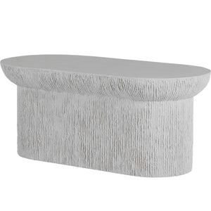 Brant Cast Stone Oval Coffee Table - Natural Stone | Summer Classics - 1756101
