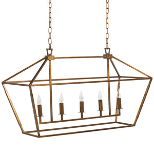 Adler Metal Vintage Gold Chandelier - 15 in. D x 23 in. H | Gabriella White - SCH-160005
