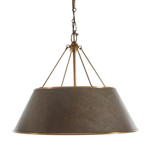 Mariana Leather Antique Brass Pendant Chandelier | Gabriella White - SCH-175716