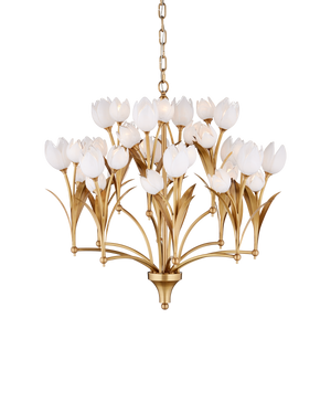 Glazen Tulpen Chandelier | Currey & Co - 9000-1475