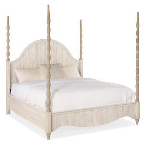 Serenity Jetty King Poster Bed | Hooker Furniture - 6350-90666-80