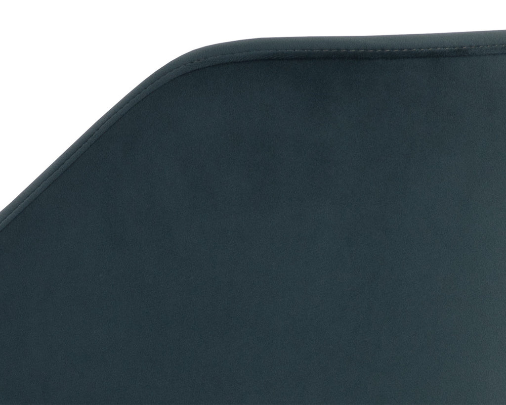 Milton Dining Armchair - Smoke Acacia - Meg Dusty Teal | Sunpan Furniture - 109807