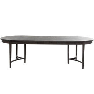 Whitlock Mindi Veneer Oval Extendable Dining Table - Forest Black | Gabriella White - SCH-170575