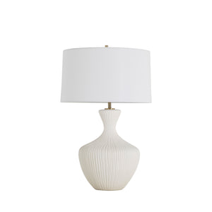 Felix Ceramic Antique Brass Drum Shade Table Lamp | Gabriella White - SCH-175735