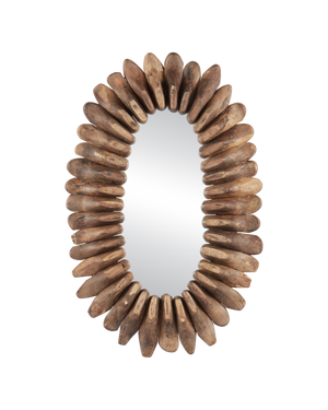 Cobbler Brown Mirror | Currey & Co - 1000-0176