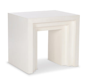Aries End Table Coconut | Maitland Smith - CJ8385-32-W