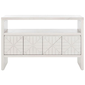 Safavieh Zella 4 Door Console Table, White Washed