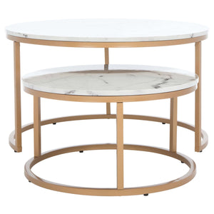 Safavieh Peppino 2 Round Nesting Coffee Table, COF6208