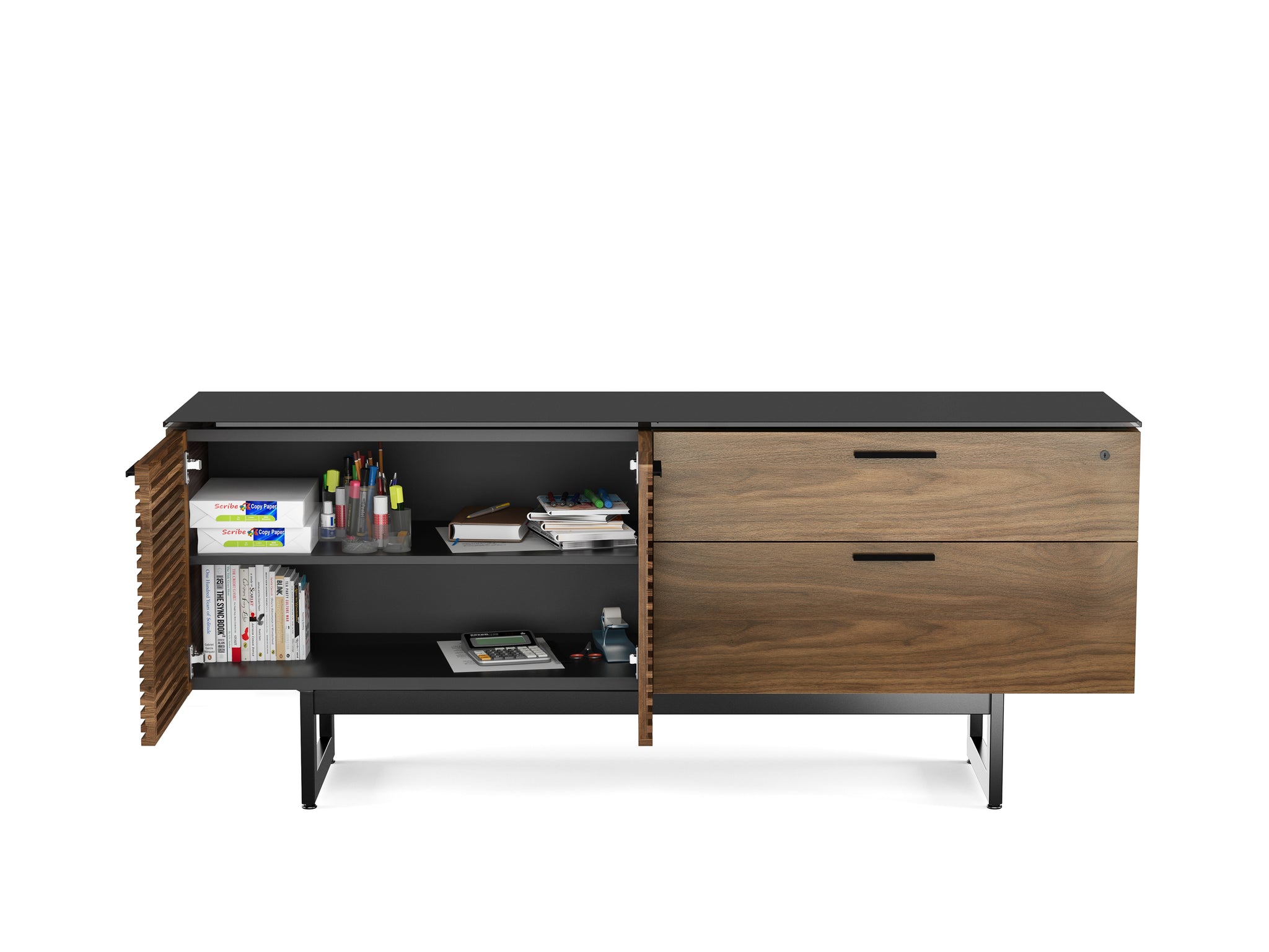 Corridor - Storage Credenza in Natural Walnut | BDI Furniture - 6529 W