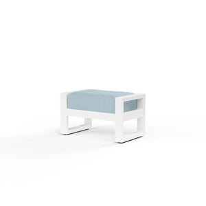 Newport Ottoman w/ Sunbrella Fabric - Frost Finish | Sunset West - SW4801-OTT