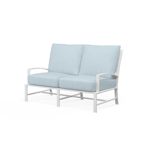 Bristol Loveseat w/ Sunbrella Fabric - White Finish | Sunset West - SW501-22