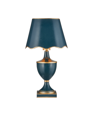 Travelogue Navy Cordless Table Lamp | Currey & Co - 6700-0016