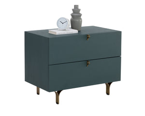 Celine Nightstand - Large - Teal | Sunpan Furniture - 110371