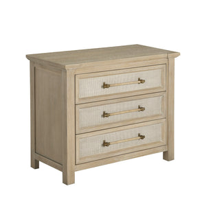 Astwood Mahogany Wood Nightstand - 3 Drawers, Drift | Gabriella White - SCH-176017